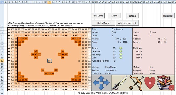 arena-game-in-excel