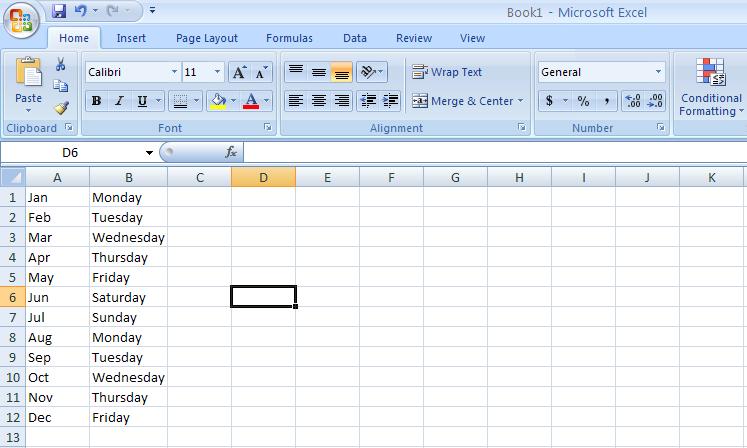 Excel Auto Fill Example