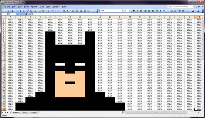 Batman-in-excel